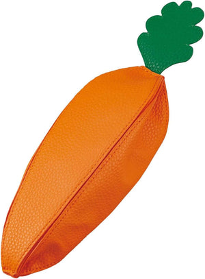 Yup! Carrot Zipped Pouch - soft-touch carrot-shaped organizer for pens, makeup, or snacks; zipped closure, perfect gift or pouch.