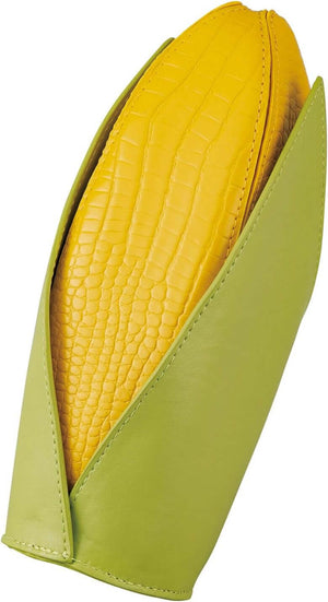 Yup! Corn Zipped Pouch with soft-touch texture, shaped like corn, perfect for organizing pens, makeup, or snacks. Fun and functional design.