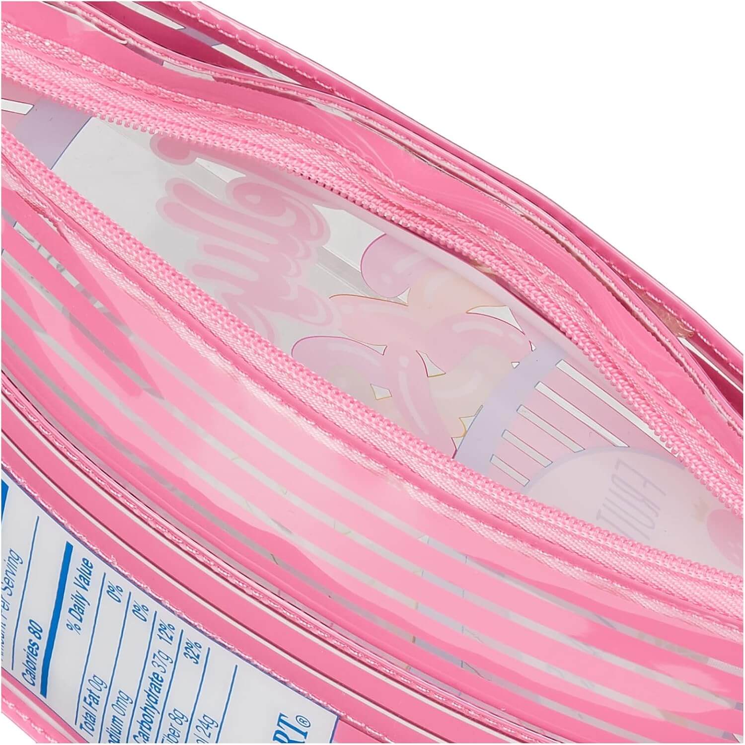 Pink Yup! Jelly Beans Zipped Pouch with soft-touch feel, perfect for organizing pens, makeup, tech gear, or snacks.
