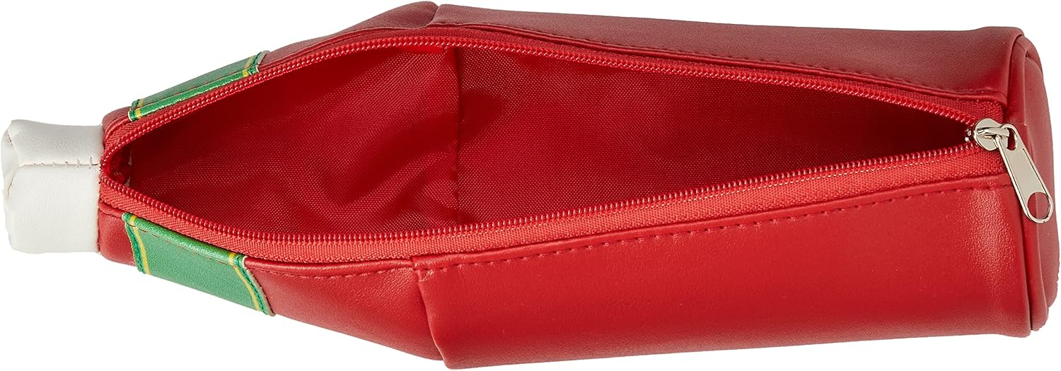 Yup! Hot Sauce Zipped Pouch - Fun, food-shaped organizer for pens, makeup, or snacks with soft-touch feel and zip closure.