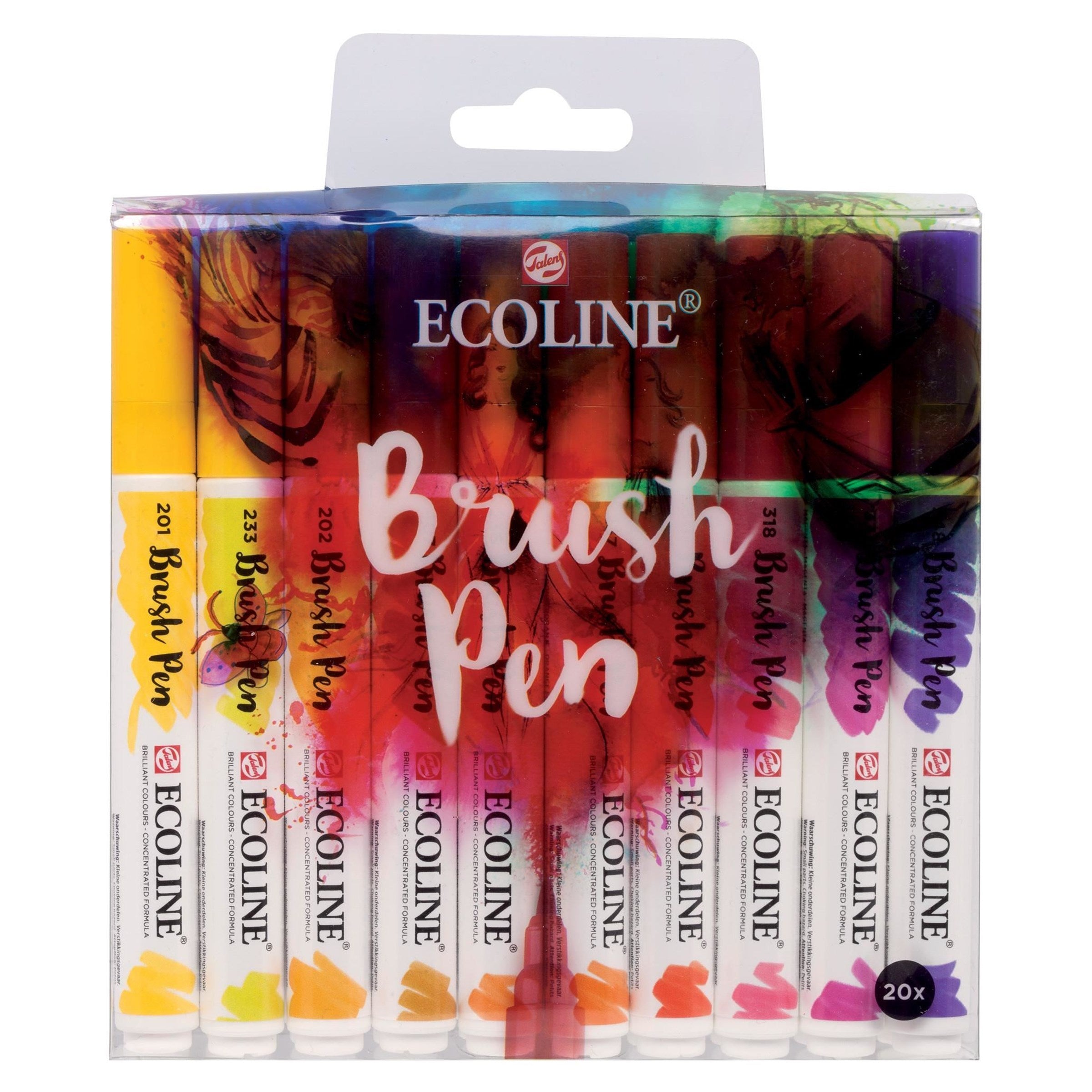 Ecoline Brush Pen set | 20 colours