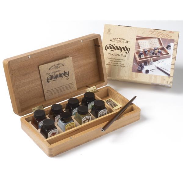 Calligraphy Ink - Wooden Box Set - Winsor Newton