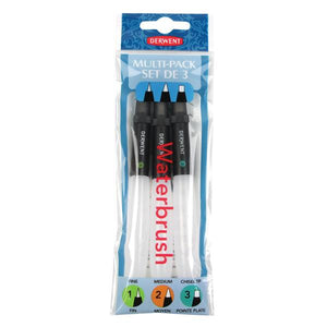 Derwent - Waterbrush - Multi Pack of 3