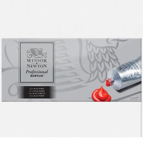 Winsor Newton Tube Set 12 x 20ml - Professional Acrylic