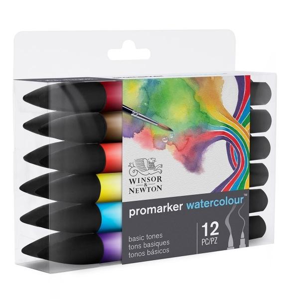 Watercolour Markers Set Of 12 by Winsor Newton