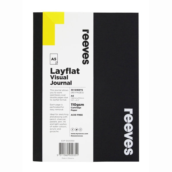 Reeves - Black Lay Flat Black Journal