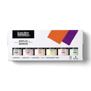 Liquitex Professional Acrylic Gouache 6X59ml Set – Fluorescents