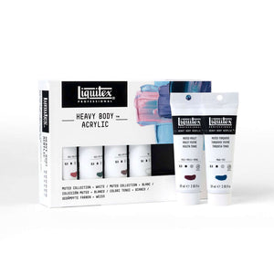 Liquitex Professional Heavy Body Acrylic Set – 6x59ml – Muted Collection + White
