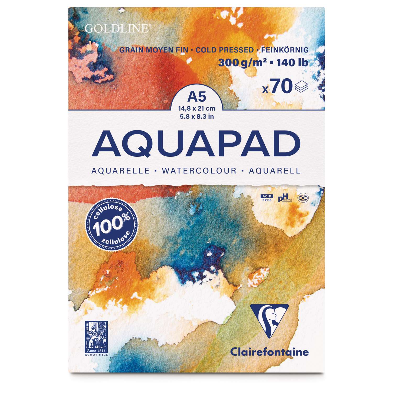 Clairefontaine Goldline Aquapad for Watercolours