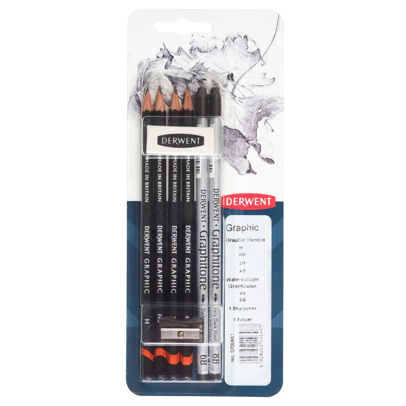 Derwent - Mixed Media Blister 8 Pack - Graphic Pencil
