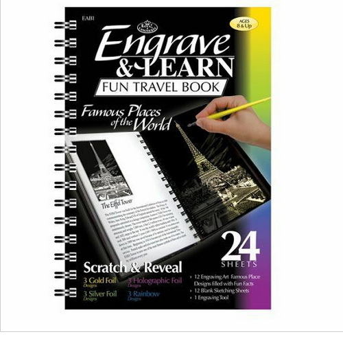Engrave and Learn Fabulous Places Book
