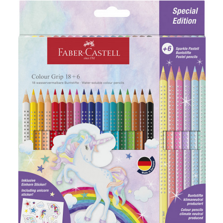 Faber-Castell Colour Pencil Colour Grip unicorn18+6