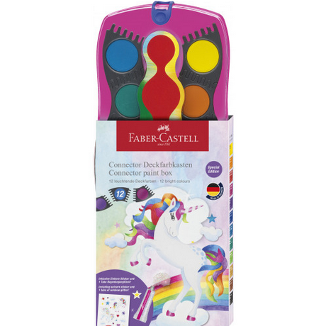 Faber-Castell Connector Paint Box 12 Colours Unicorn