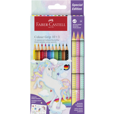 Faber-Castell Coulour Pencils Colour Grip Unicorn 10+3