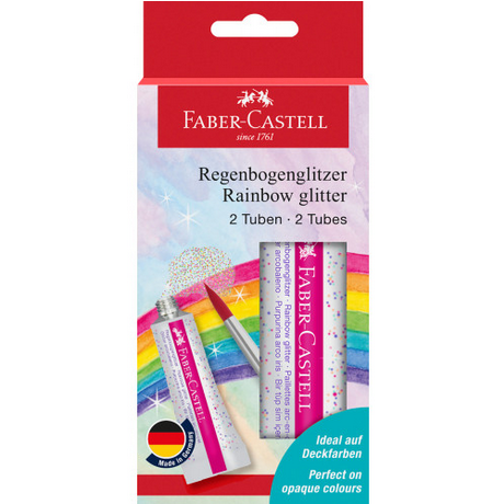 Faber-Castell Glitter Rainbow tube 12 ml 2x BC
