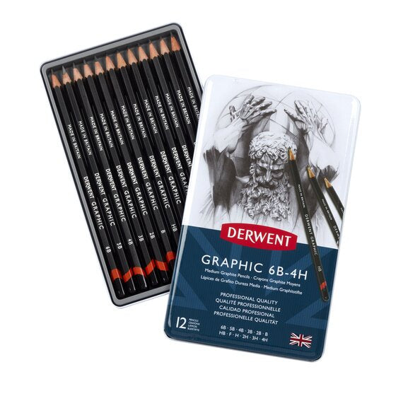 Graphic Medium Pencils 12 Tin