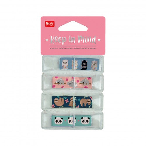 ADHESIVE PAGEMARKERS - KEEP IN MIND KIT - CUTE ANIMALS