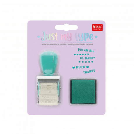 Legami Just My Type - Rotating Stamp with Ink Pad – Bradbury Art