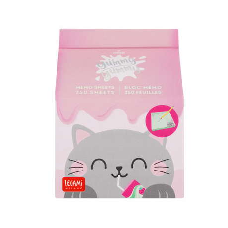 Legami Yummy Yummy - Memo Pad - Kitty