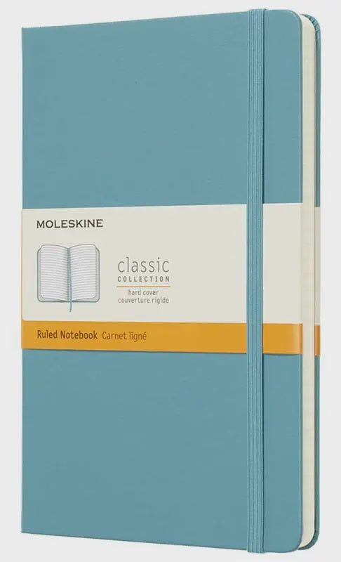 Moleskine Classic - Reef Blue / Large / Hard Cover / Ruled