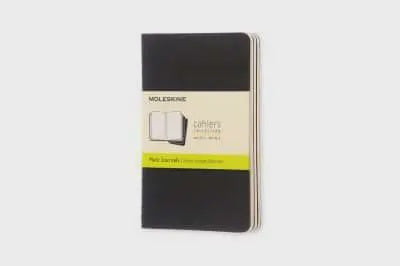 Moleskine Plain Cahier - Black Cover (3 Set) - Moleskine Cahier