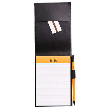 Rhodia ePURE Ntpad pencil holder + pad - Black