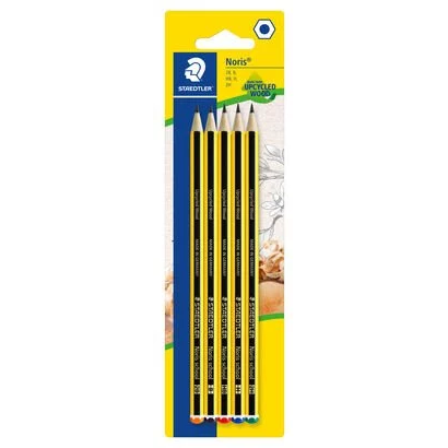 Noris School Pencil 121 - Blister Of 5 In Asstd. Degrees