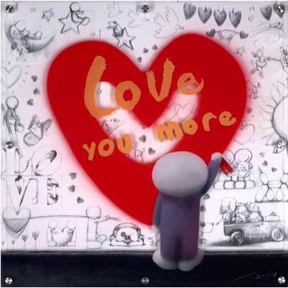 Love you More by Doug Hyde (Mixed Media Edition)