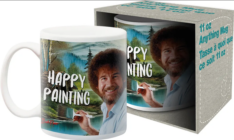 PeachyApricot Bob Ross Happy Accidents 11 Oz Coffee Mug Cup Gifts Merch -  Yahoo Shopping