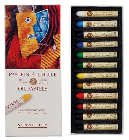 Sennelier Oil Pastels, Set of 12 Introductory Colours
