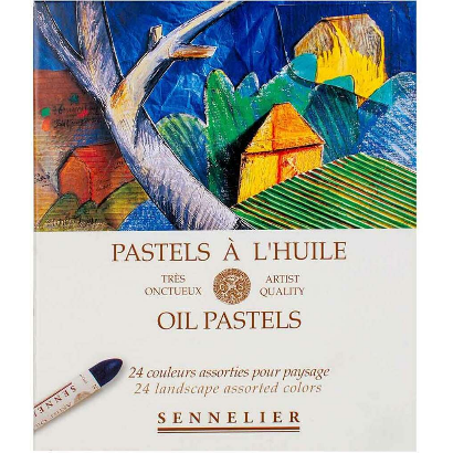Sennelier Oil Pastels Set of 24 Assorted Colours - Landscape
