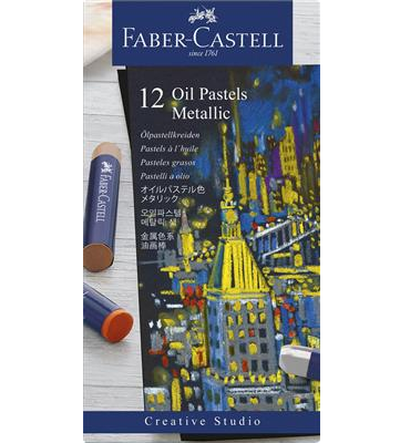Creative Studio Oil Pastels - Metallic - Box of 12