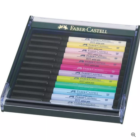 PITT Artist Brush Pen Set of 12 Pastel Tones
