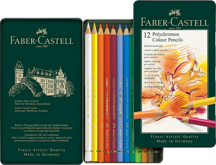 Faber-Castell Polychromos Colored Pencil Tin Set, 120-Colors
