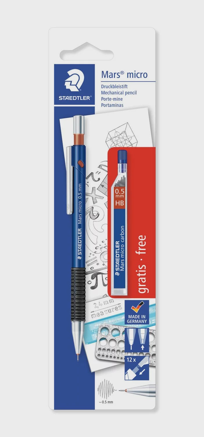 Staedtler Mechanical 0.5 Pencil and Free HB Refills