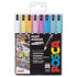 Uni POSCA Marker Pen PC-1MR Ultra-Fine Set of 8 Pastels