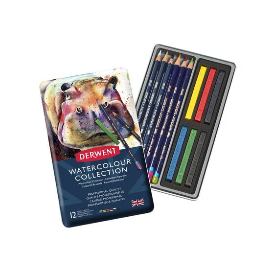 Derwent Collection 12 Tin Watercolour Collection
