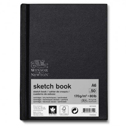 Winsor Newton Hardback Sketch Book 170gsm - Bound Edge