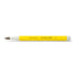 Leuchtturm1917 Drehgriffel Nr. 1 Ballpoint Pen with yellow hexagonal barrel and white tip, elegant design inspired by 1920s aesthetics.