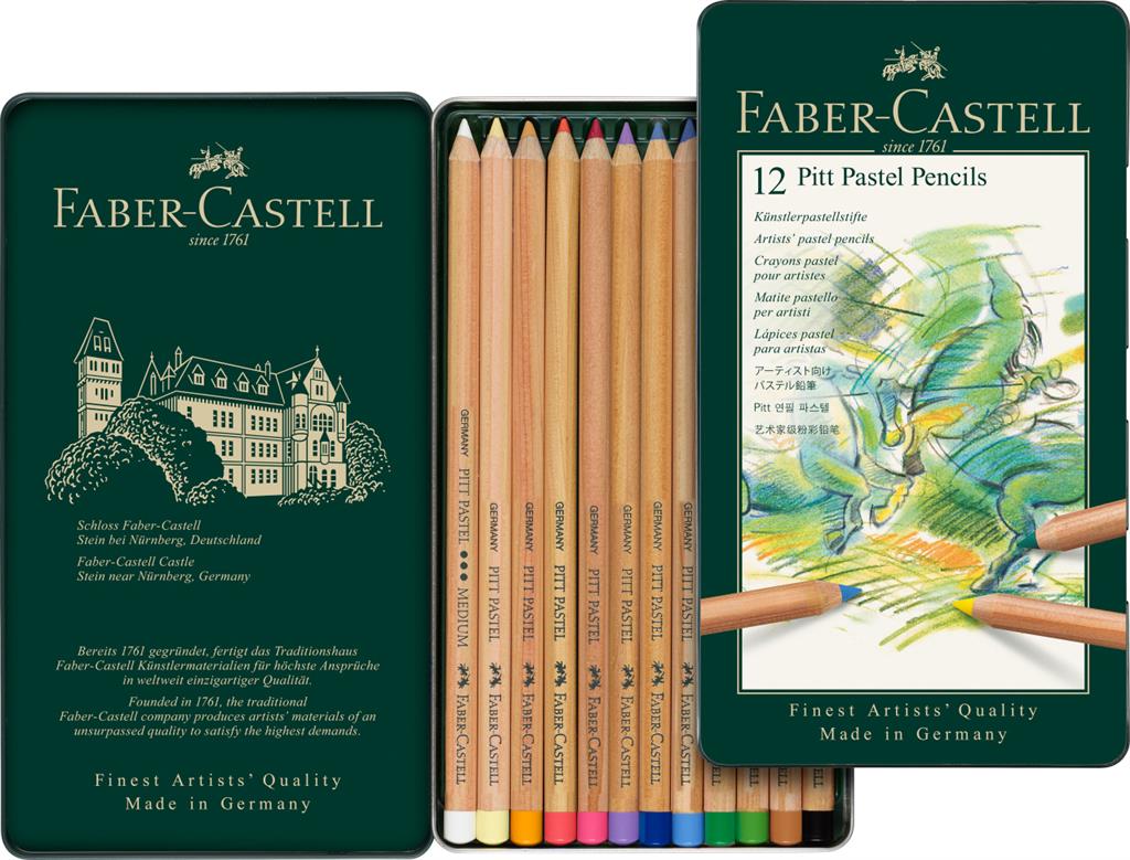 Faber Castell Pitt Pastel Pencils Tins