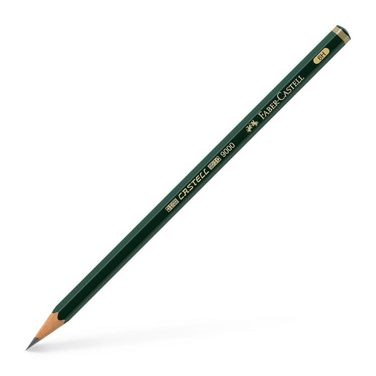 Castell 9000 Black Lead Pencils 6H
