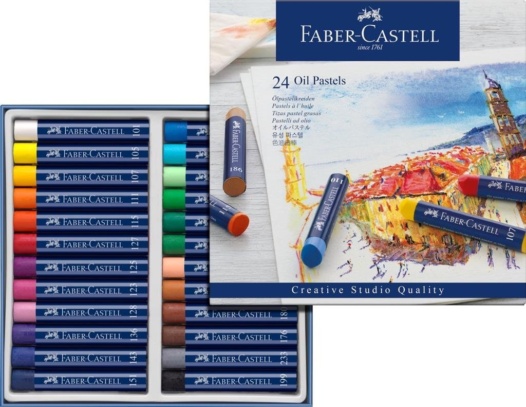 Box of 24 Creative Studio Oil Pastels by Faber Castell