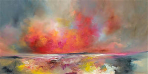 Magical Vision canvas by Alison Johnson featuring vibrant colors and atmospheric landscape, ready to hang artwork.