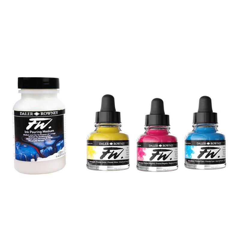 FW Pouring Medium and Ink Set